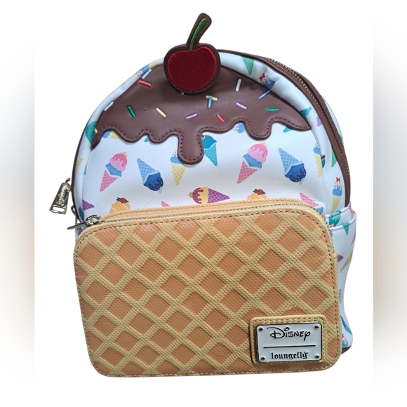Loungefly Disney Princess Ice Cream Cone Mini Backpack - Picture 1 of 7